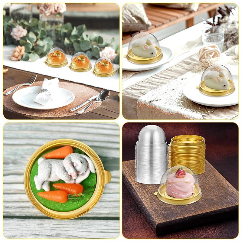 Dome Mold Clear - ABUN Charcuterie Domes met deksels 200