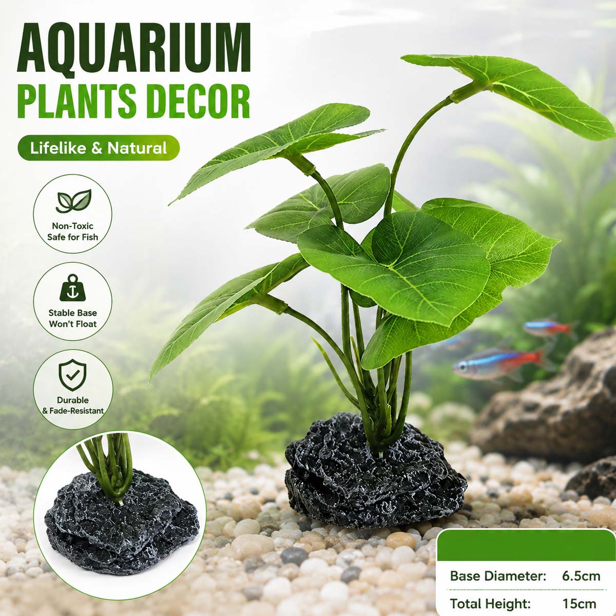1 stuk aquariumsimulatieplant, - Terrarium Moss Art recensie en prijs