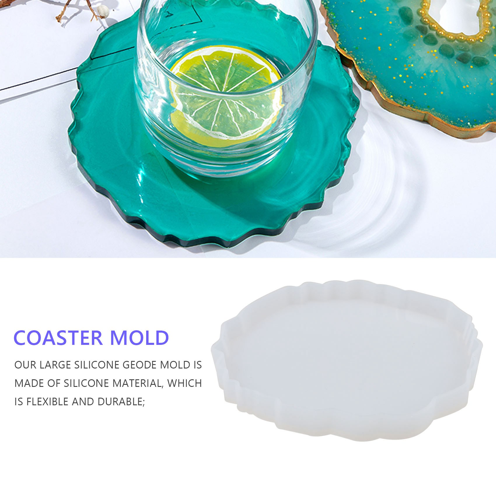 A58Z 6-delige hars-onderzetter - Geode Mold Silicone recensie en prijs