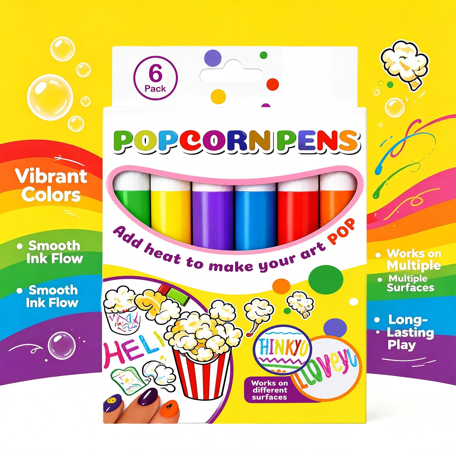 6 stuks popcornpennen voor DIY - Copic Marker Sketch recensie en prijs