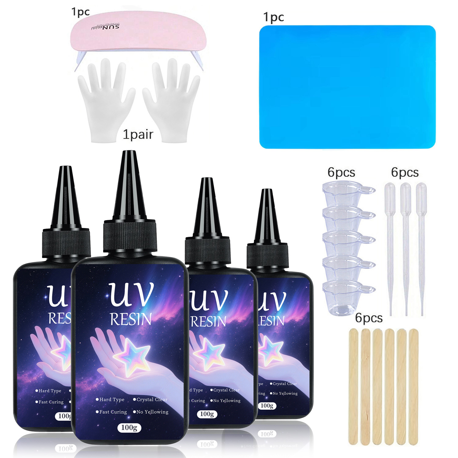 UV-harskit met gietgereedschap - Epoxy Uv Resin Kit recensie en prijs