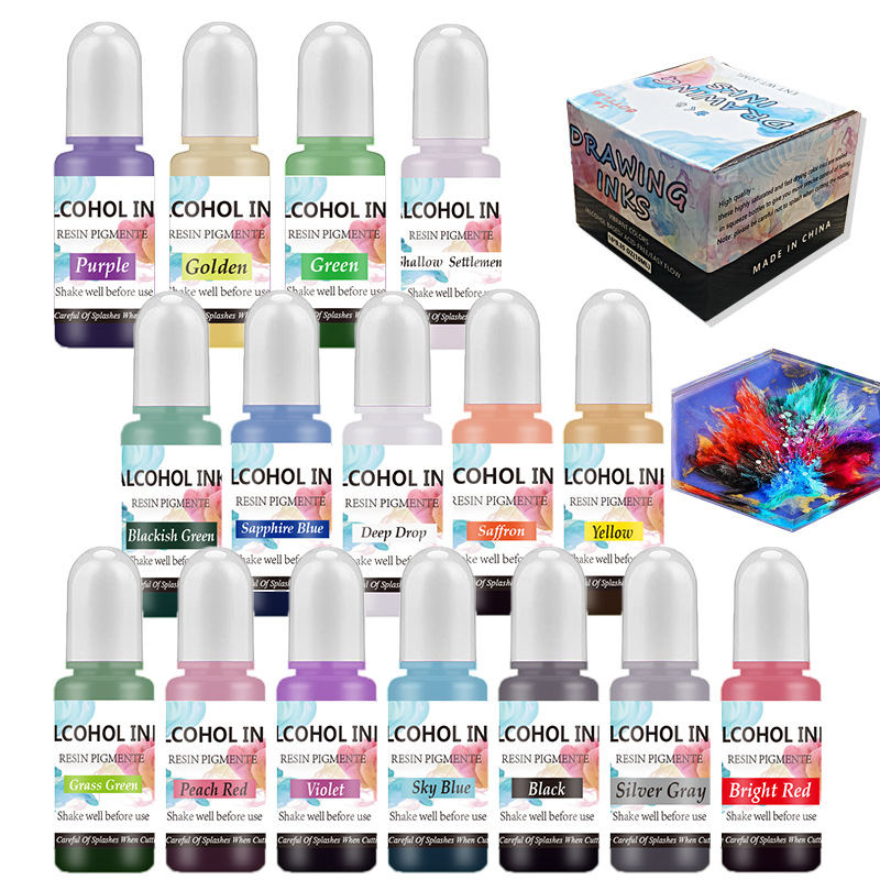 Een Set Inkt Alcohol Hars Pigm - Epoxy Uv Resin Kit recensie en prijs